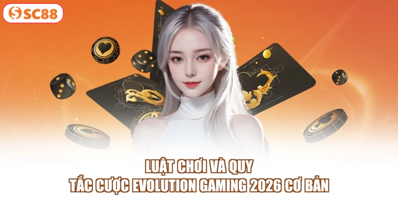 Luật chơi và quy tắc cược Evolution Gaming 2026 cơ bản