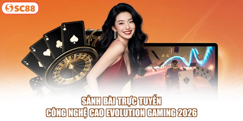 Sảnh bài trực tuyến công nghệ cao Evolution Gaming 2026